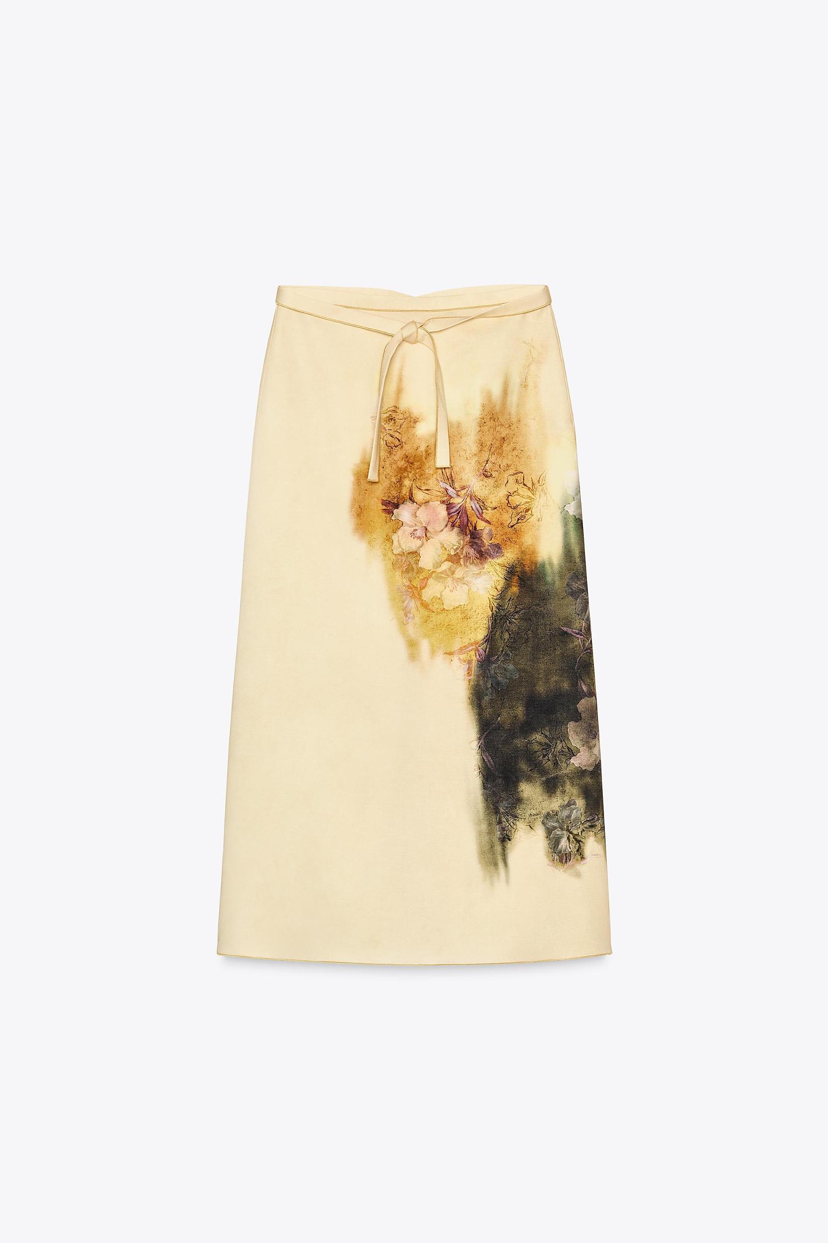 PRINTED MIDI SKIRT ZW COLLECTION Product Image
