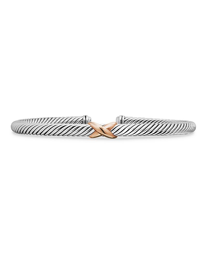 David Yurman Sterling Silver X Station Bracelet with 18K Product Image