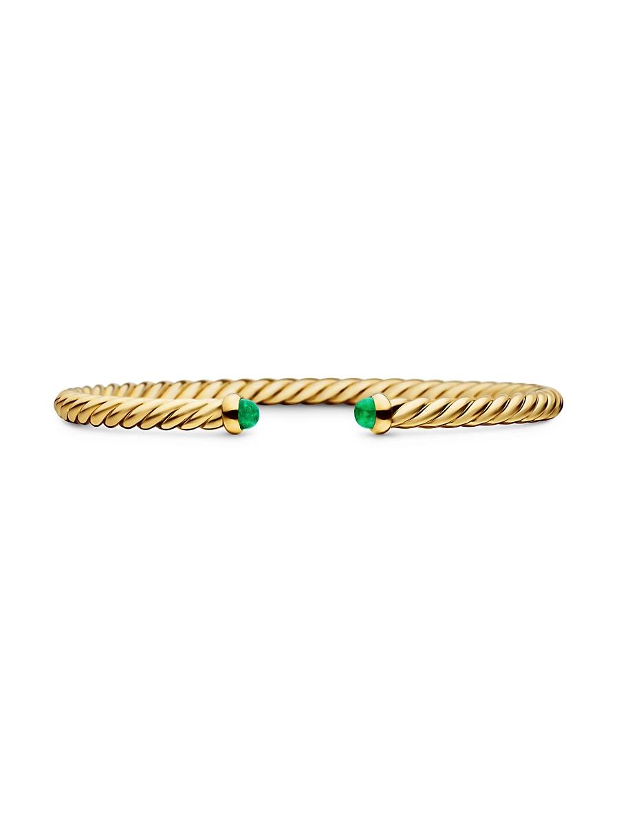 Womens Modern Cablespira Bracelet in 18K Yellow Gold Product Image