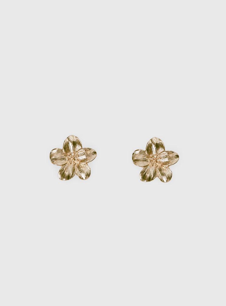 Posie Earrings Gold Product Image