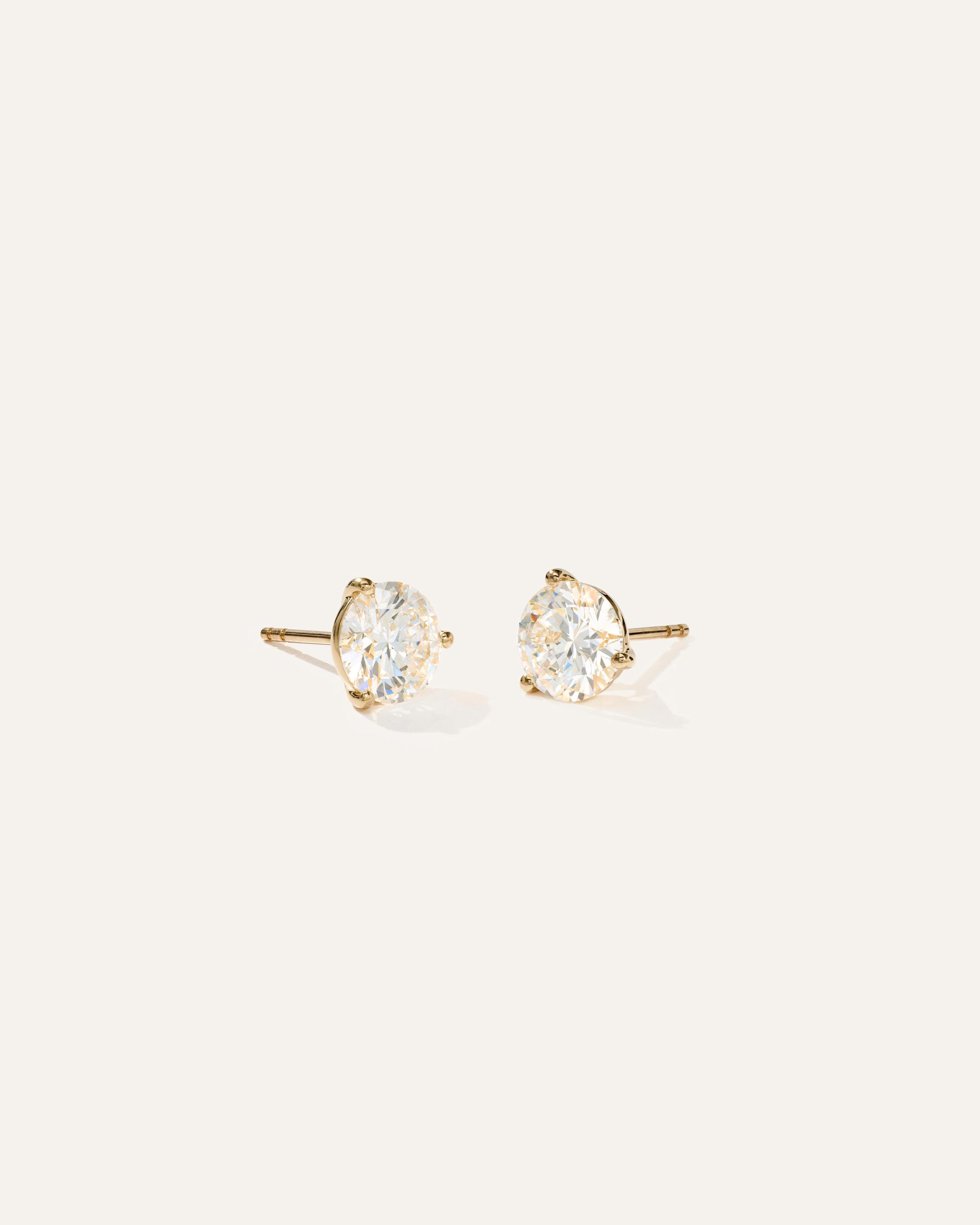 Quince | Women's 14K Gold Lab Grown Diamond Martini Studs Product Image