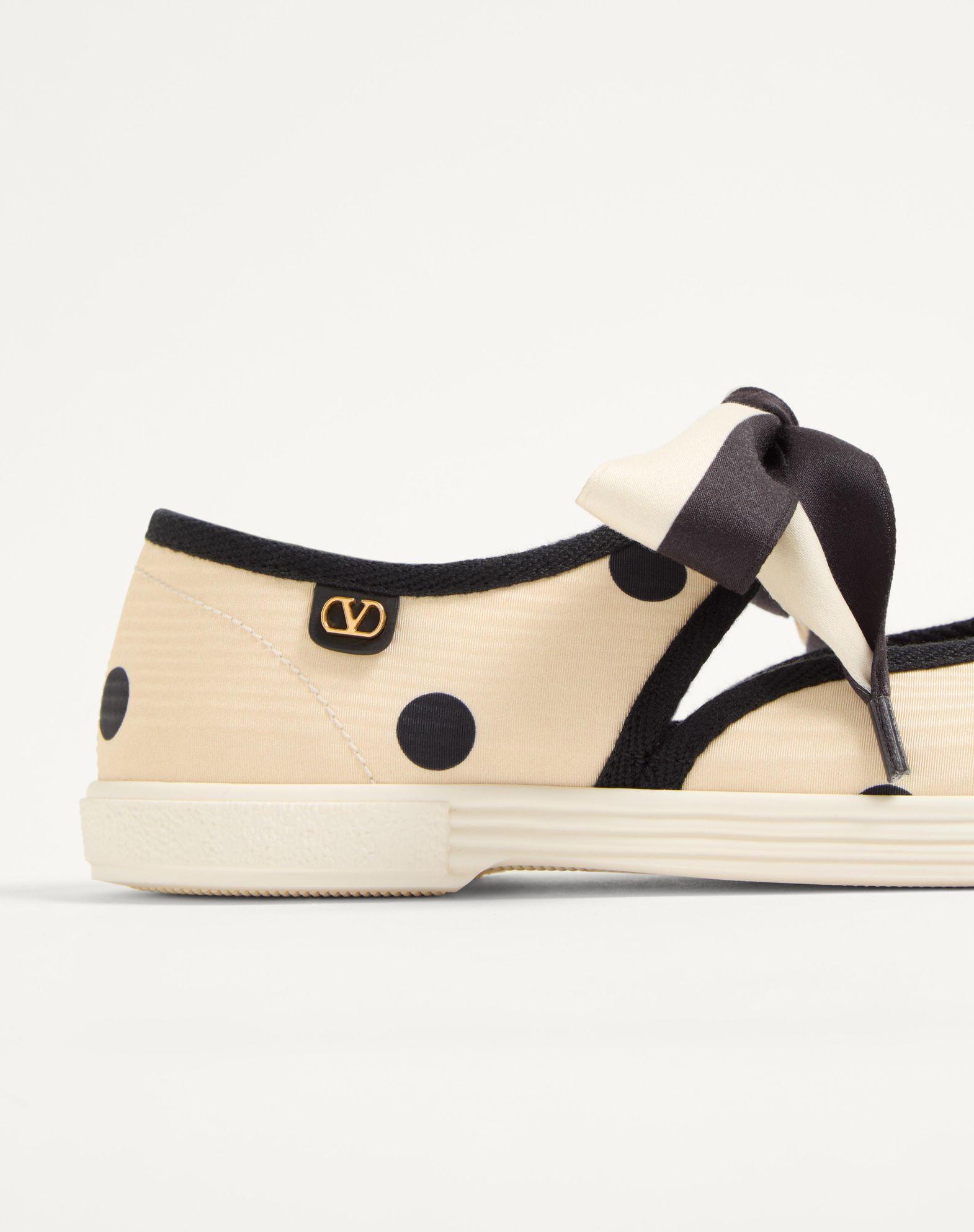 Bay By Bay Ballerina Sneakers In Moiré Plus De Pois Fabric Product Image