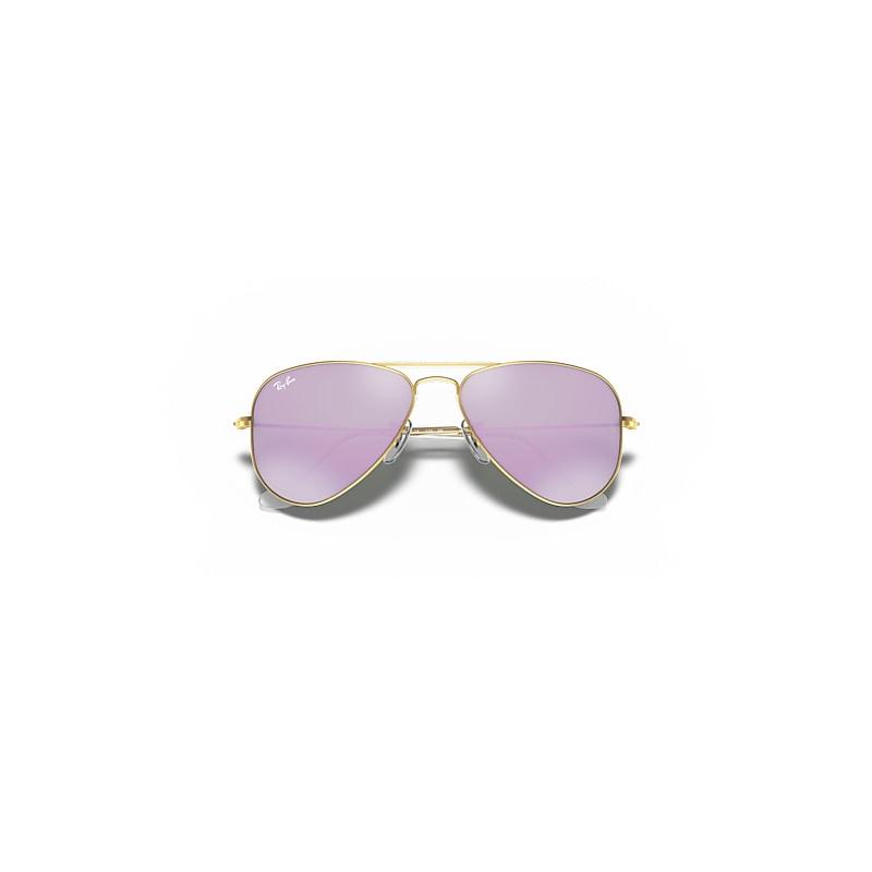 Ray-Ban Aviator Kids Sunglasses Frame Violet Lenses Product Image