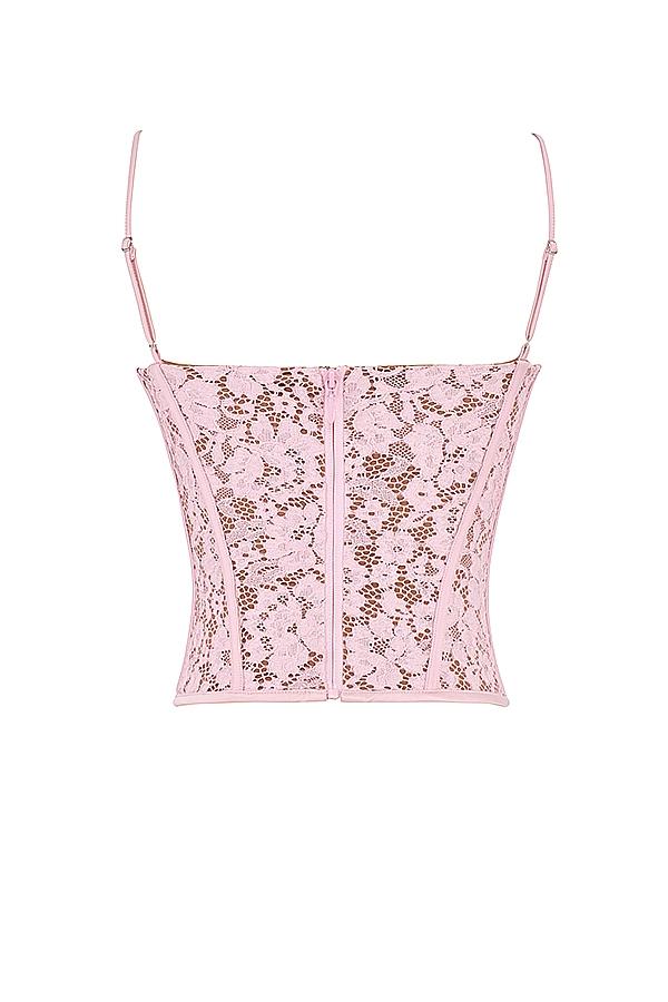 Mila  rose lace underwired corset Product Image