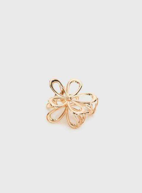 Beija Flower Hair Clip Gold Product Image