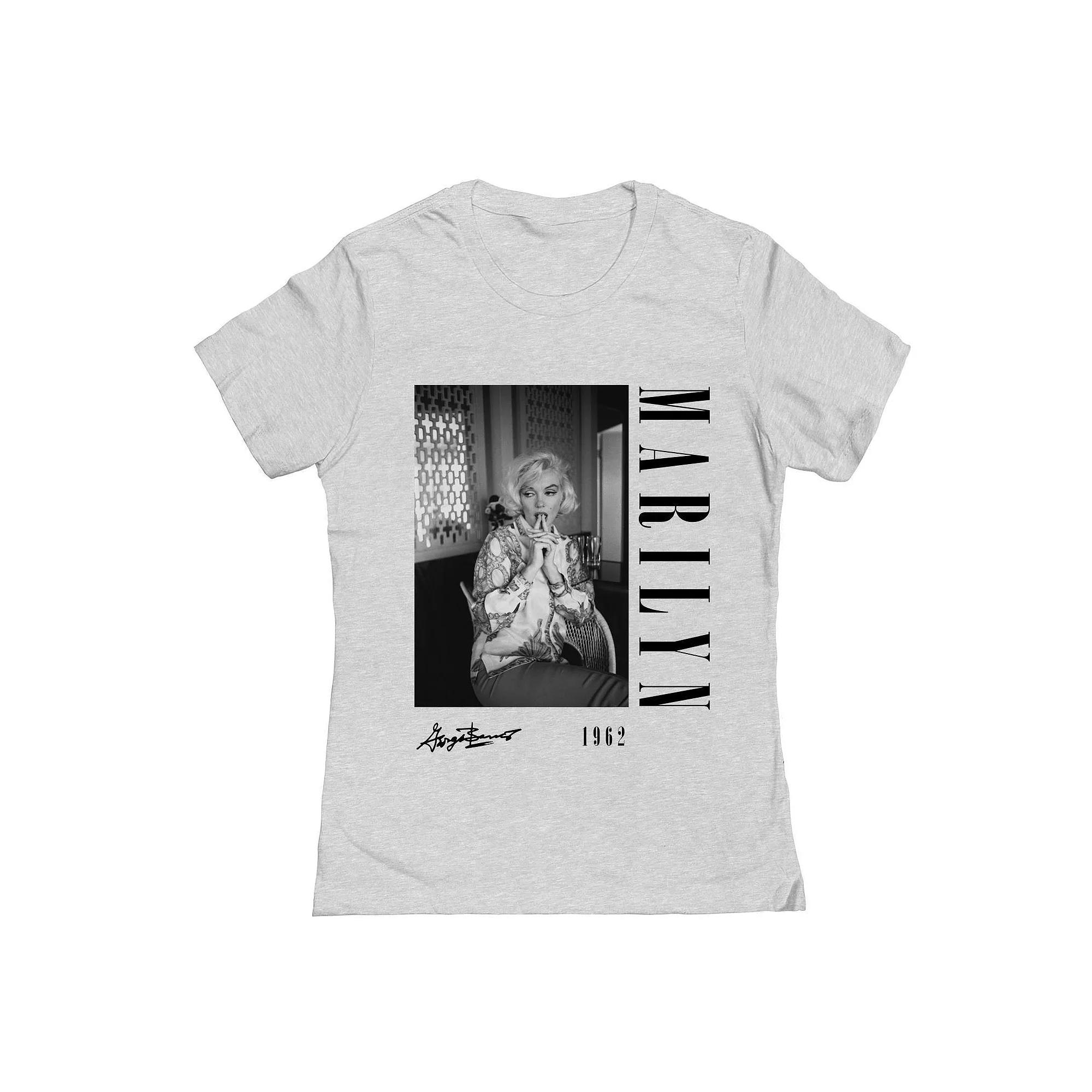 Junior's Grayson Threads The Label Marilyn Monroe 1962 Graphic Tee, Women's, Size: Small, Grey Gray Product Image