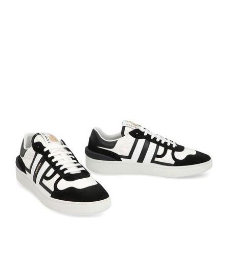 White & Black Clay Mesh Sneakers Product Image