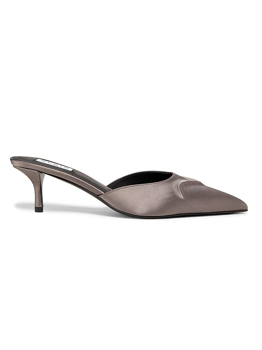 Womens Satin 55MM Mules Product Image