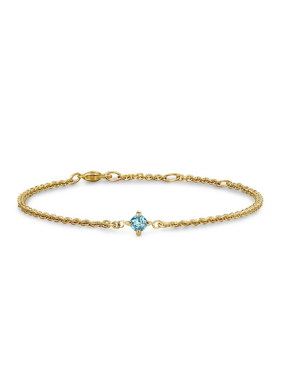 Womens Micro Chatelaine Chain Bracelet in 18K Yellow Gold Product Image