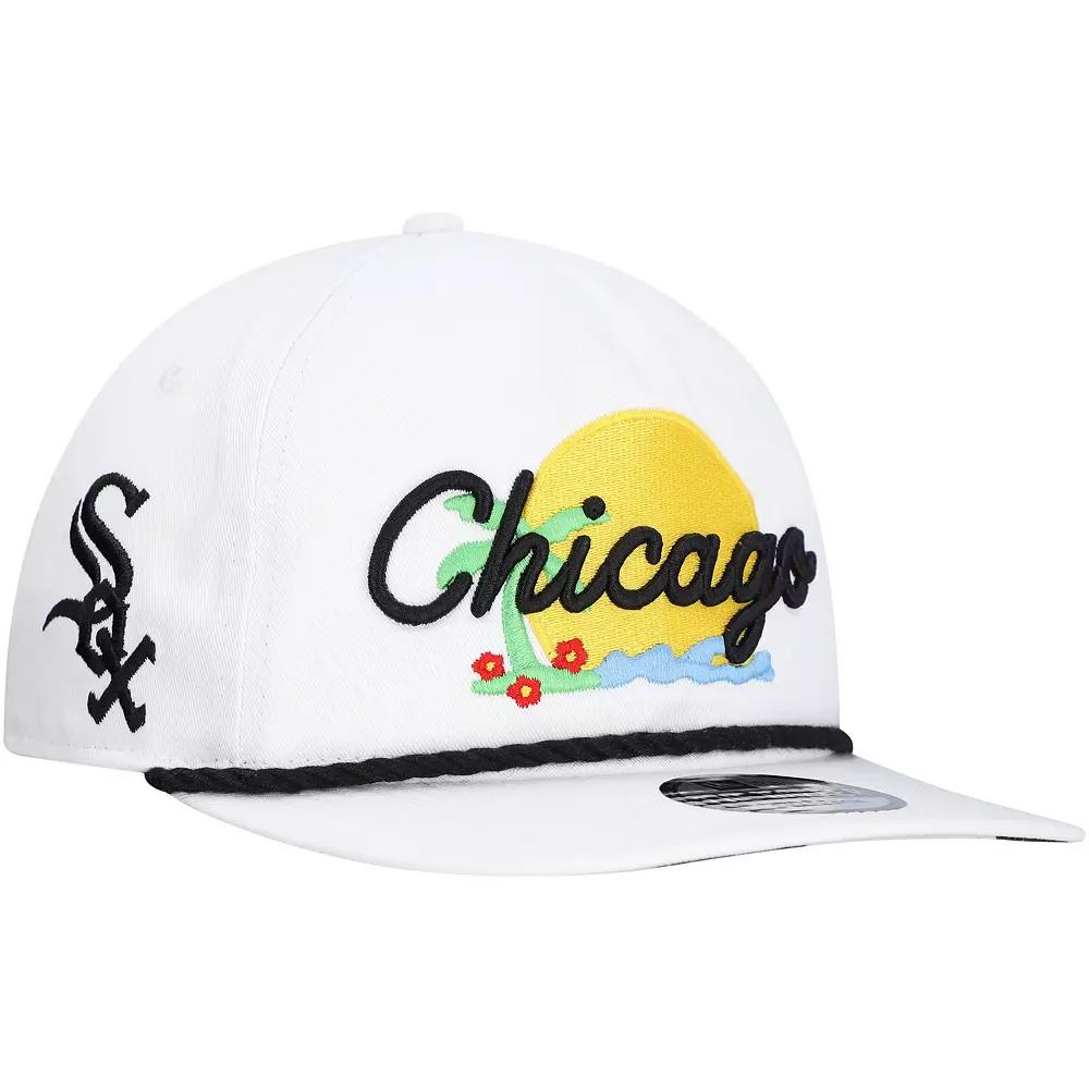 Men's New Era White Chicago White Sox Paradise Golfer Adjustable Hat Product Image