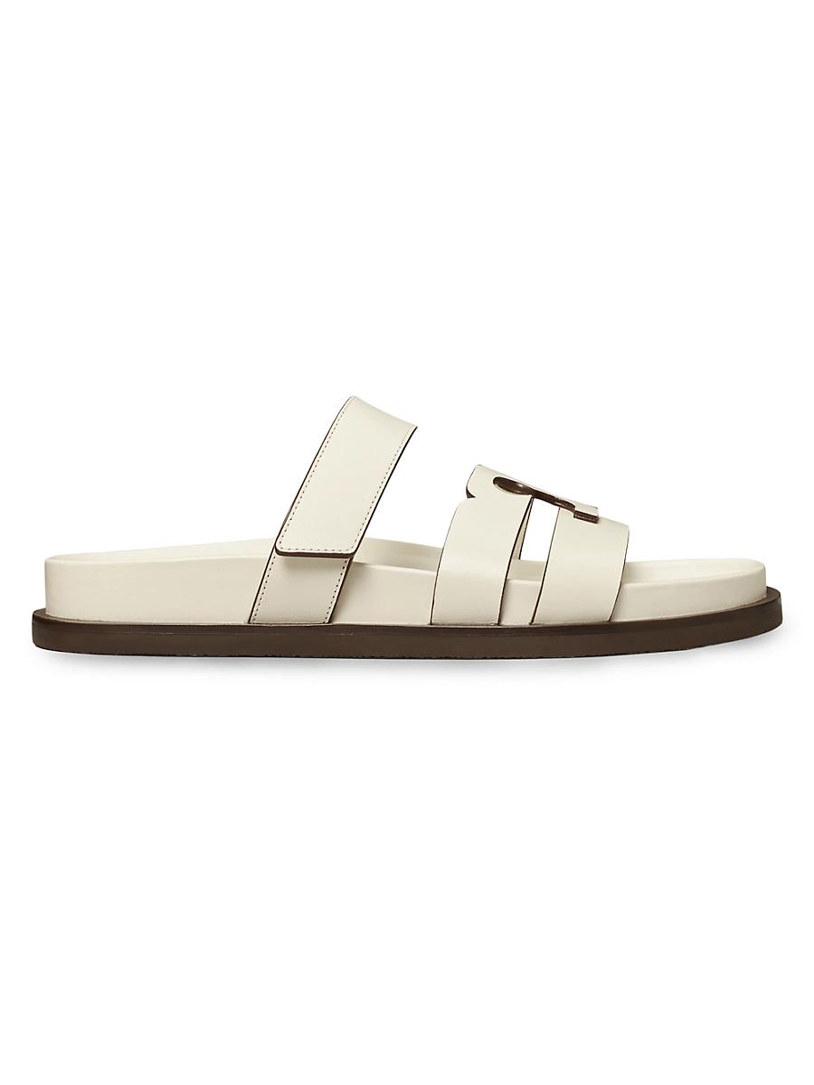 Womens Ines Logo-Detailed Suede Slide Sandals Product Image