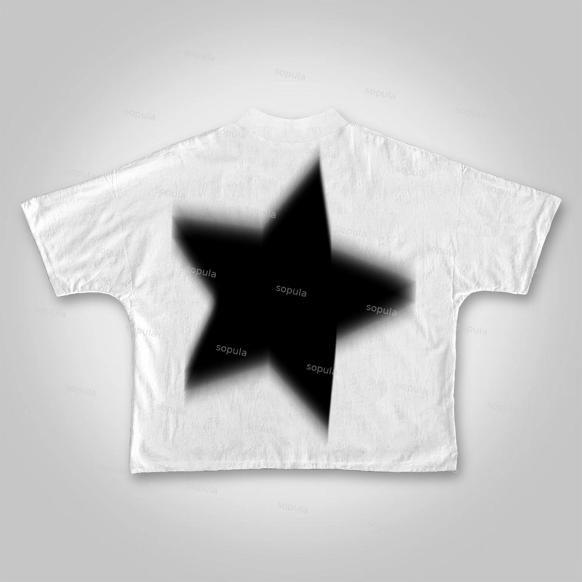 Sopula Virtual Shadow Graphic Cropped T-shirt Product Image