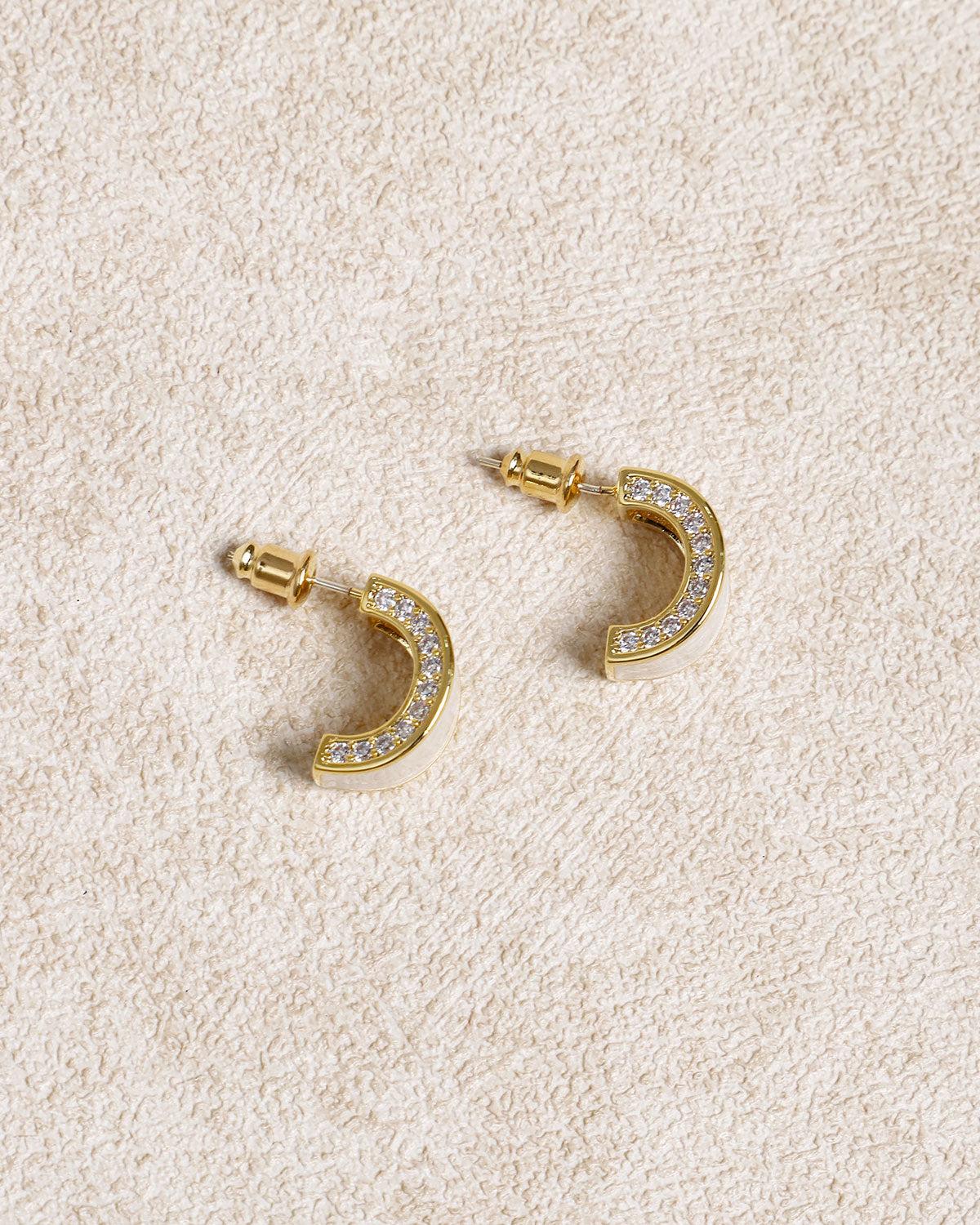 Silver Metal Earrings Product Image