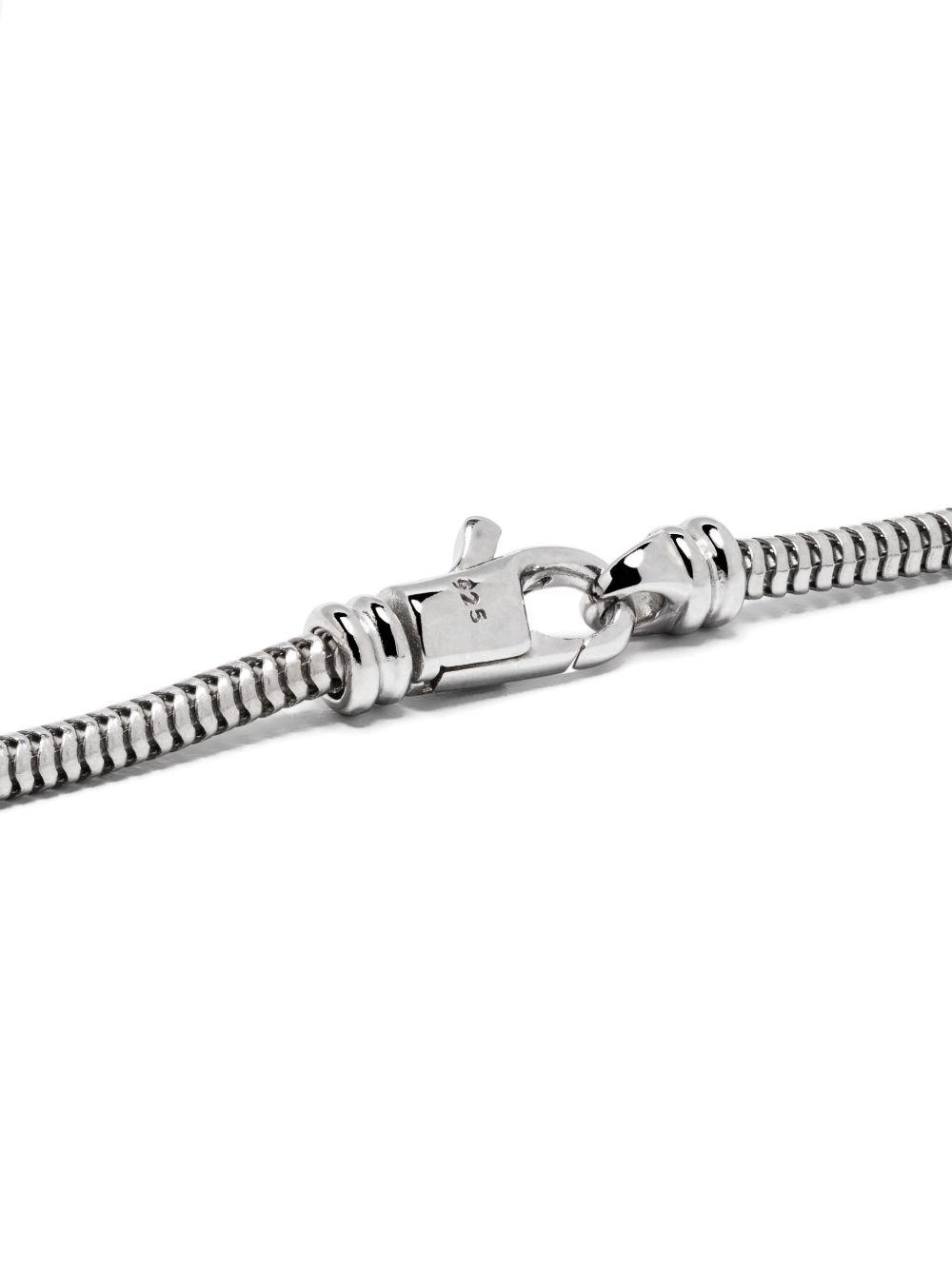 Snake Chain Slim silver necklace Product Image