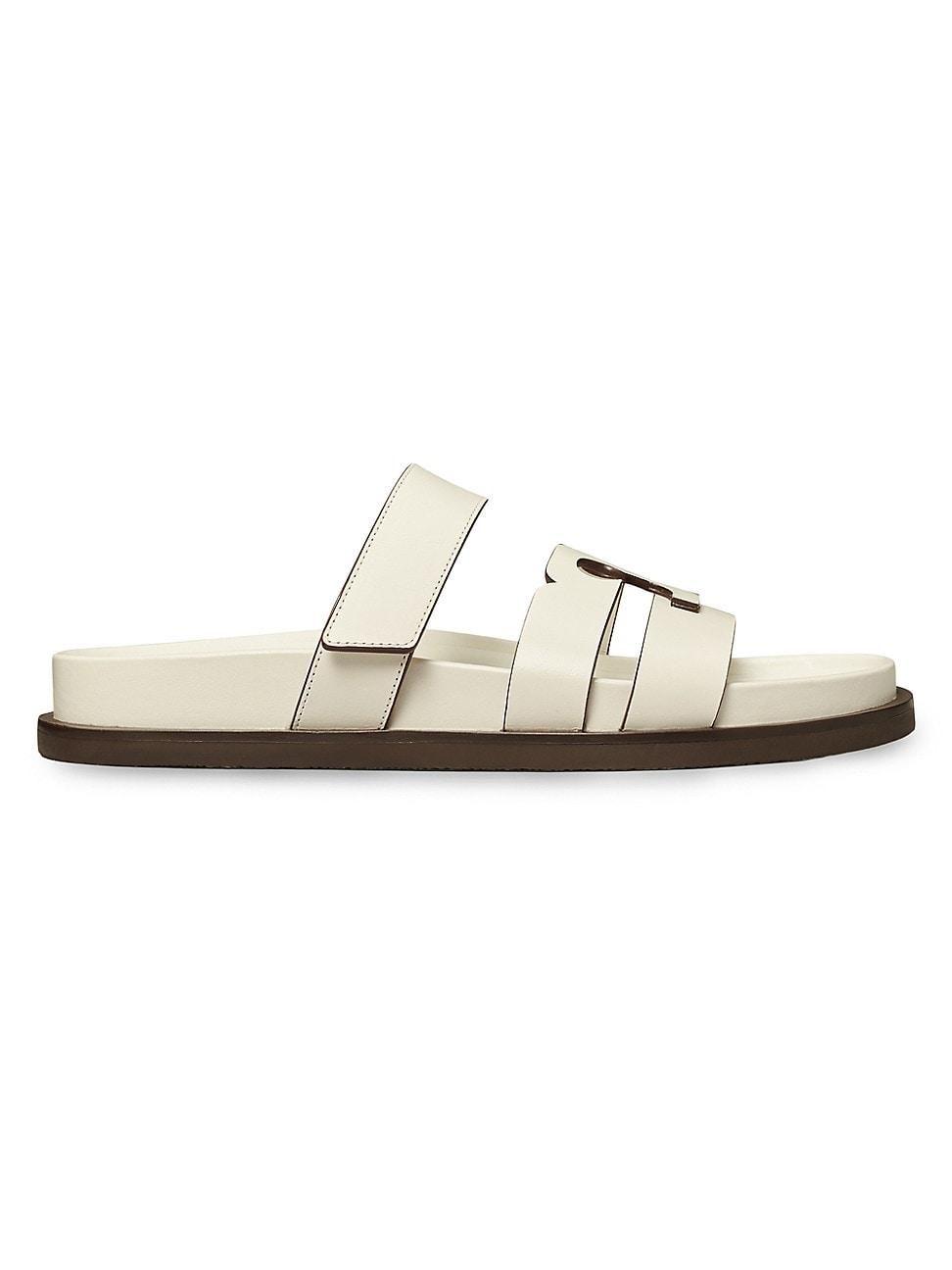 Womens Ines Logo-Detailed Suede Slide Sandals Product Image
