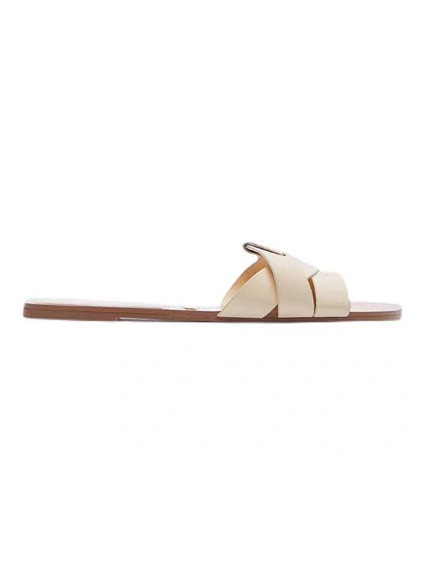 Hollow Open Toe Split-Joint Slippers Product Image