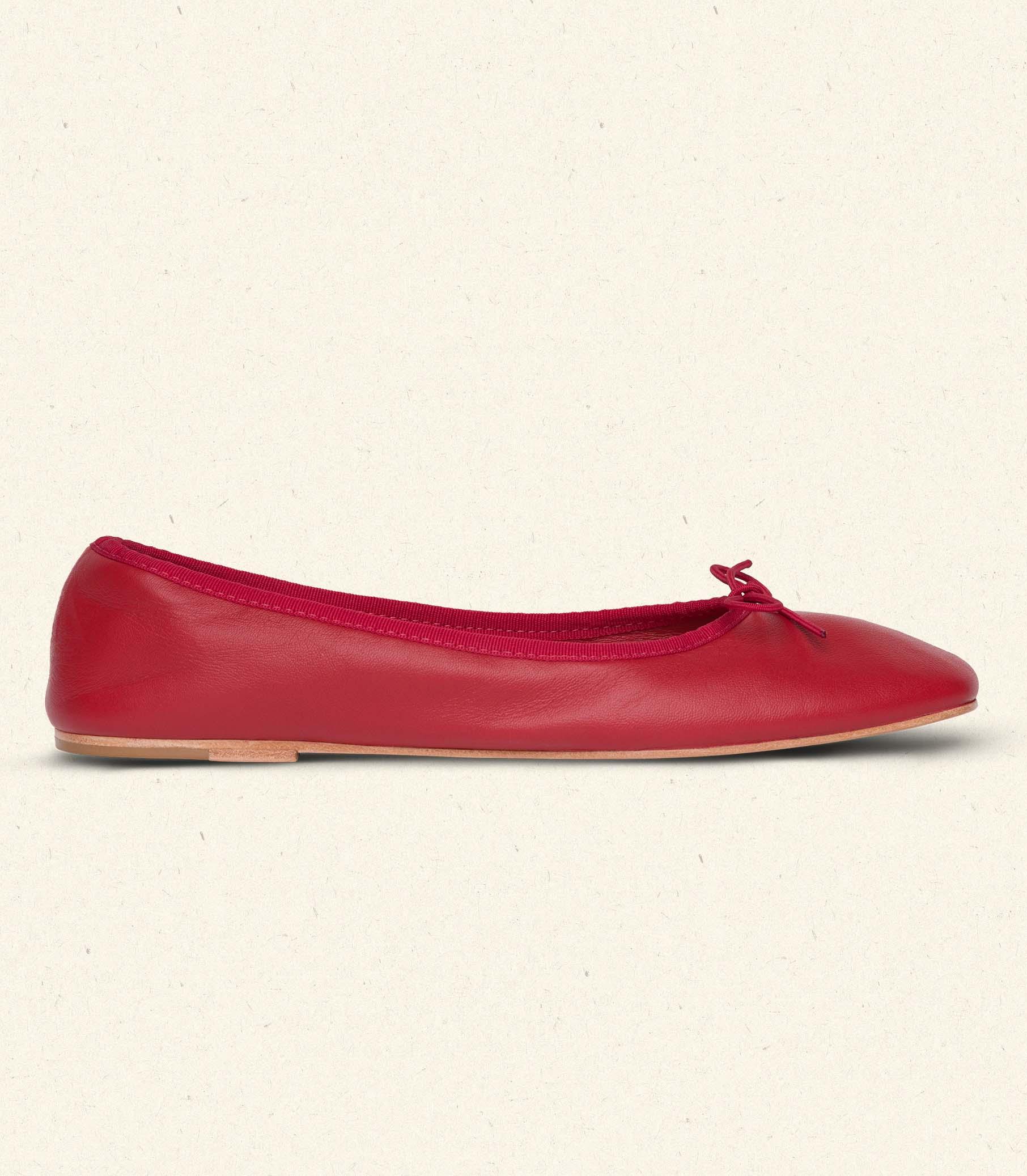 FIFI BALLET FLAT -- RED NAPPA Product Image
