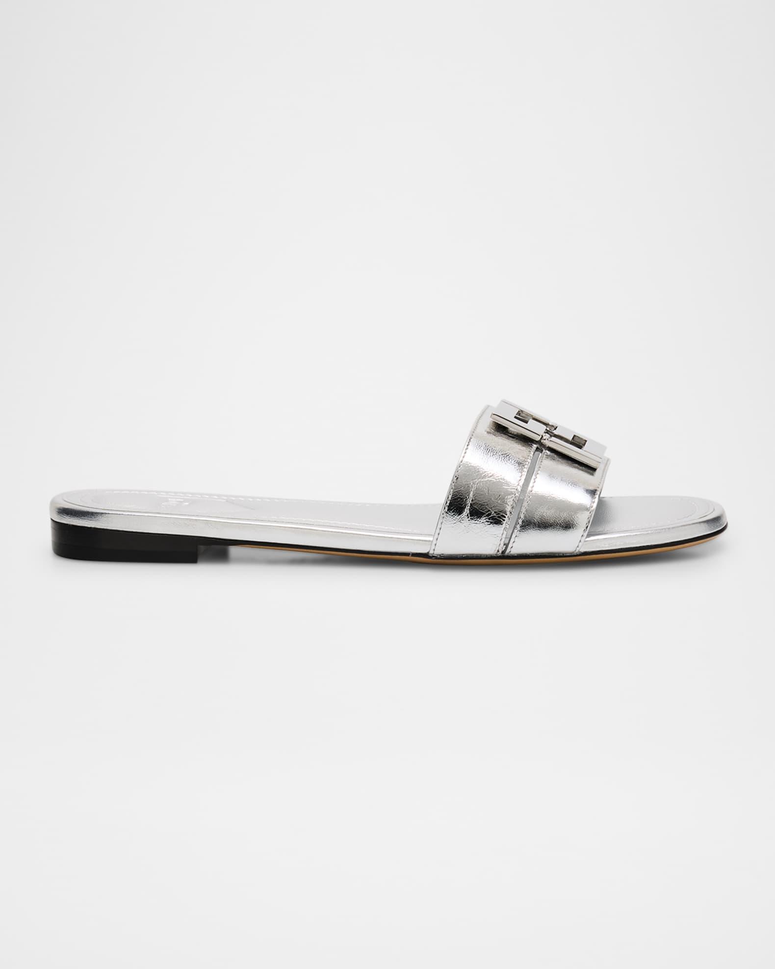 FFold Metallic Leather Sandals Product Image