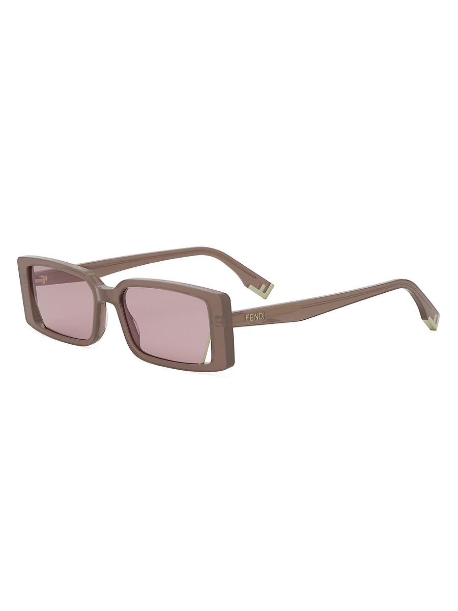 Womens Way 53MM Rectangular Sunglasses Product Image