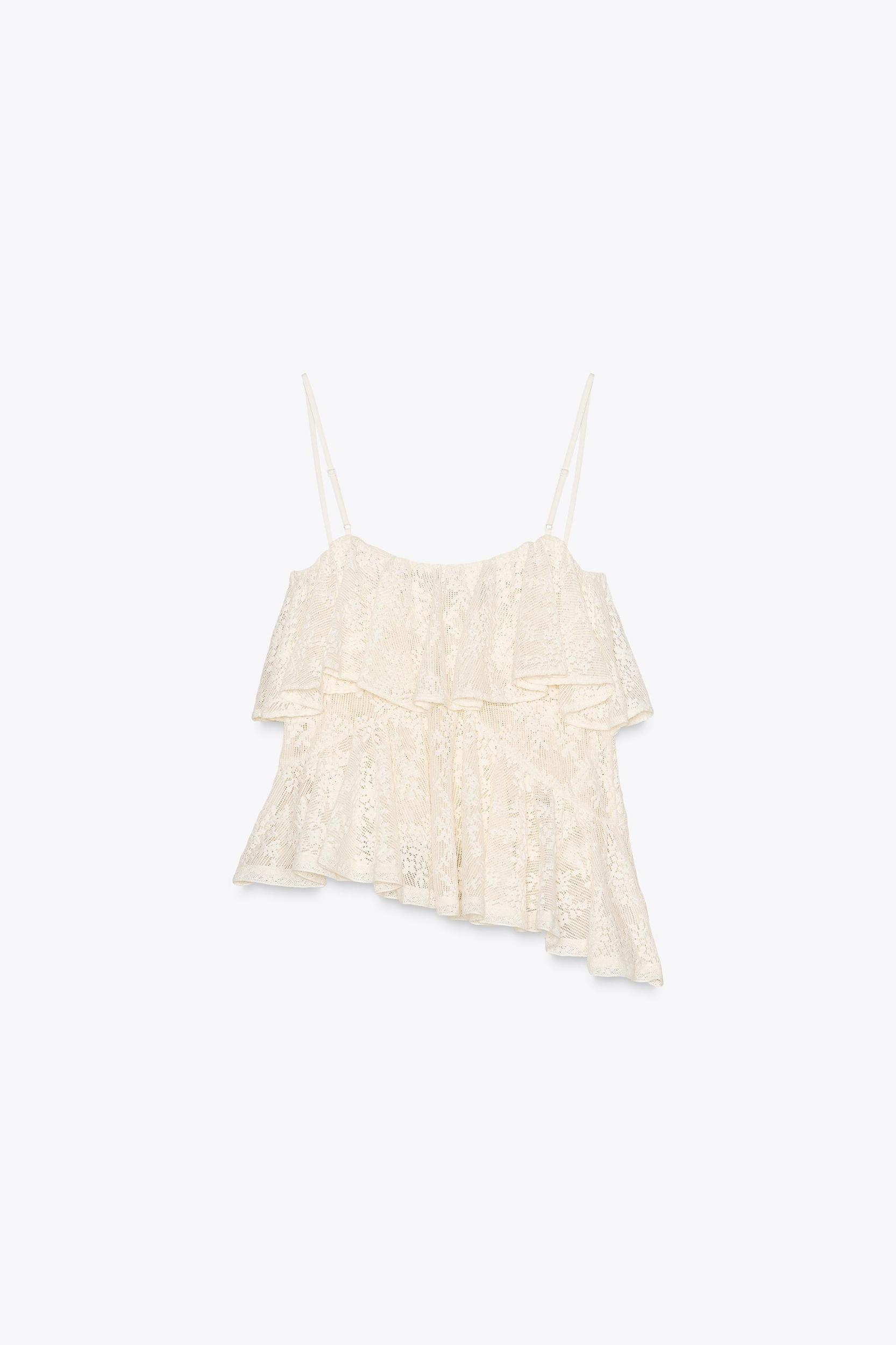 RUFFLED LACE TOP Product Image