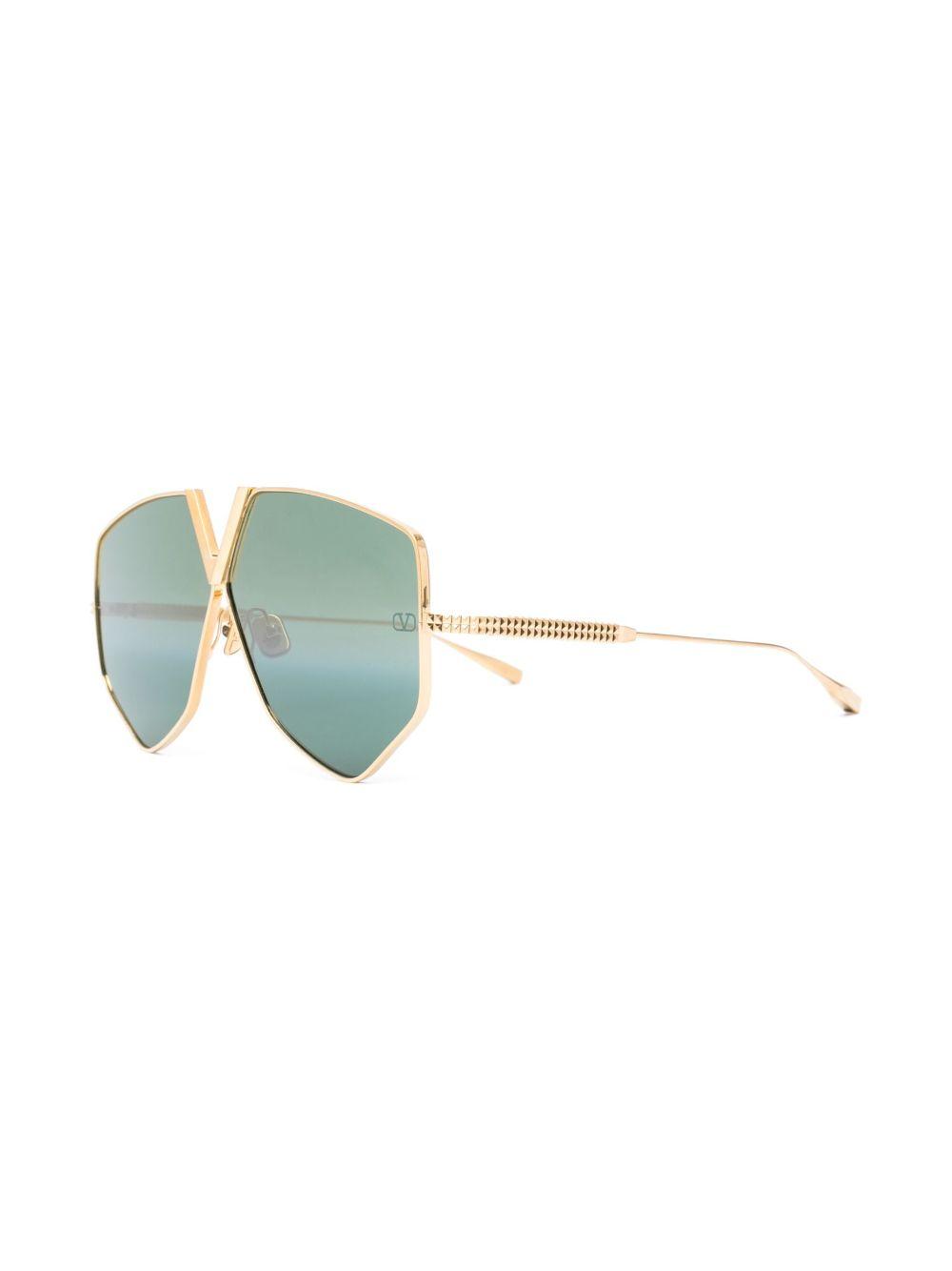 geometric-frame tinted sunglasses Product Image