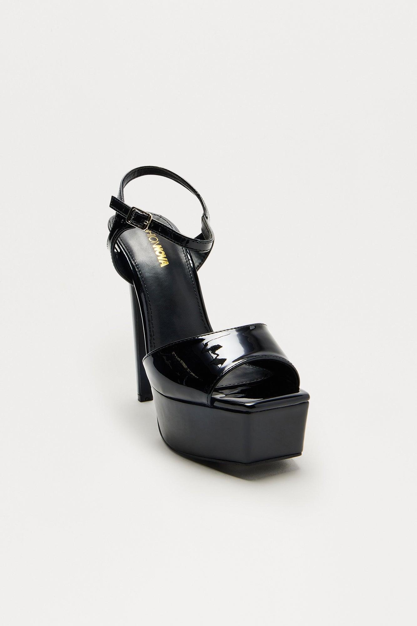 Vegas 6″ Stiletto Heels - Black Product Image