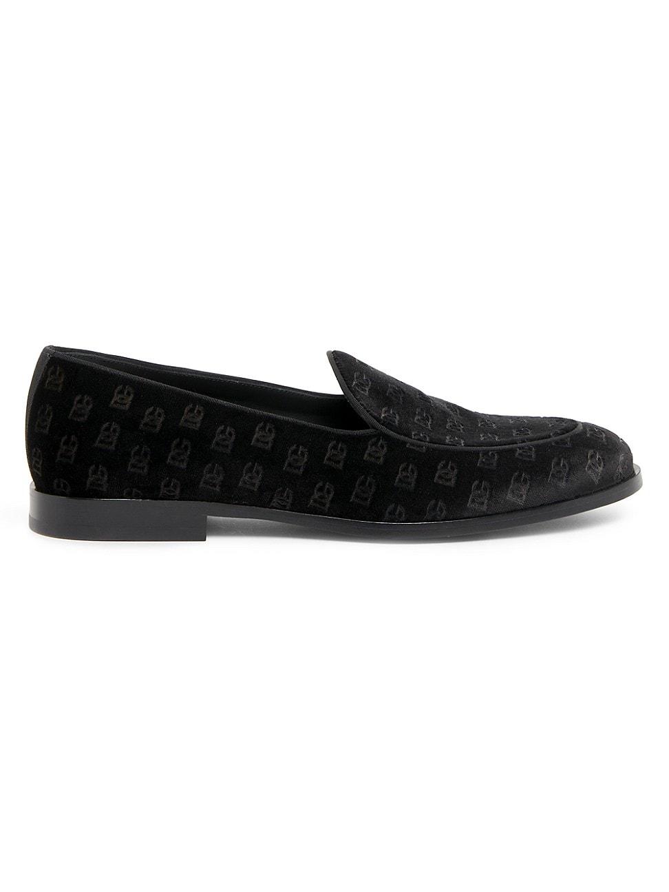 Mens Suede Monogram Loafers Product Image