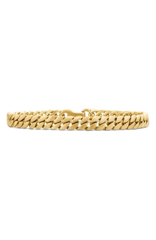 David Yurman Men's Curb Chain Bracelet in 18K Yellow Gold at Nordstrom, Size Medium Product Image