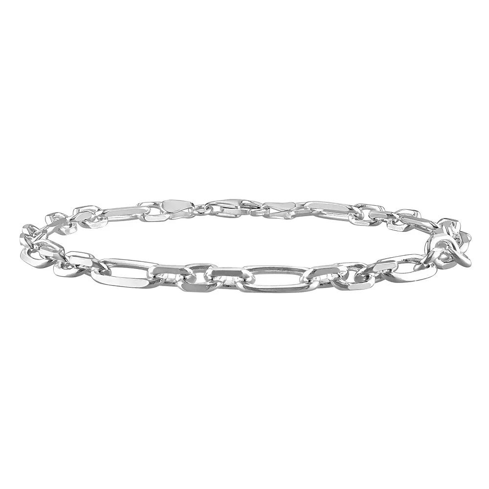 Stella Grace Sterling Silver 6 mm Figaro Chain Anklet, Women's, Size: 9" Product Image