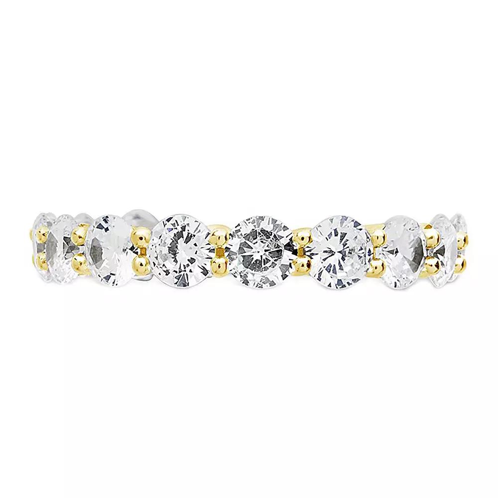 MC Collective Sterling Silver CZ Eternity Band Ring, Women's,  Product Image