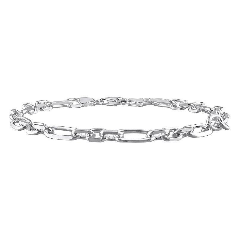 Stella Grace Sterling Silver 6 mm Figaro Chain Anklet, Women's, Size: 9" Product Image