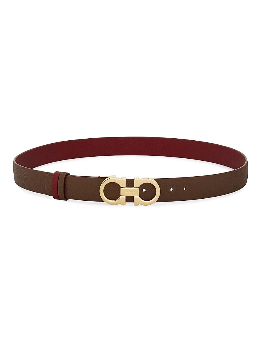 Womens Gancini Reversible Cut-To-Size Leather Belt Product Image