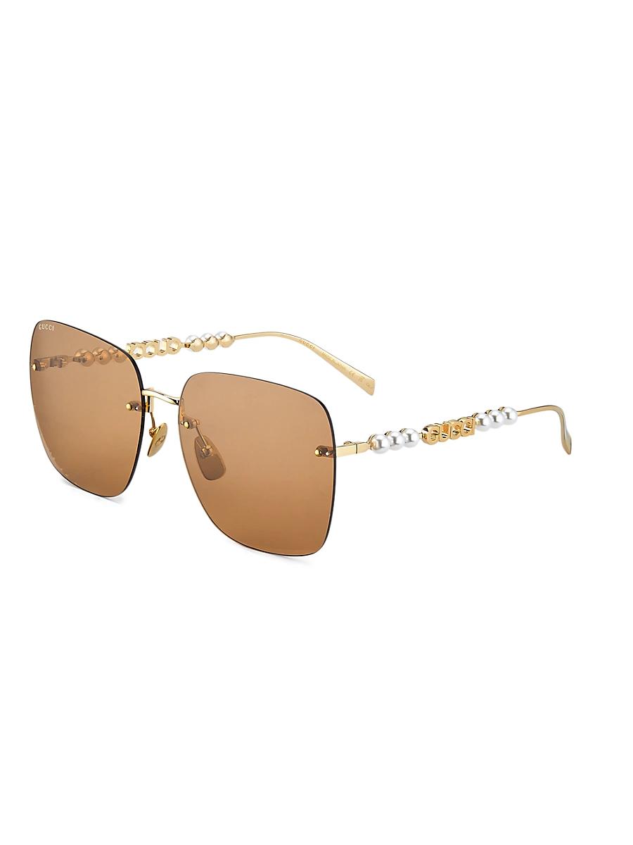 Womens Fashion Show 63MM Square Sunglasses Product Image