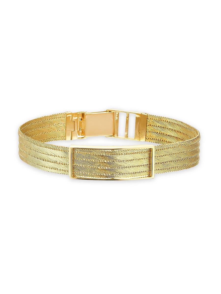 Womens Olden Buckle 14K Yellow Gold Bracelet Product Image