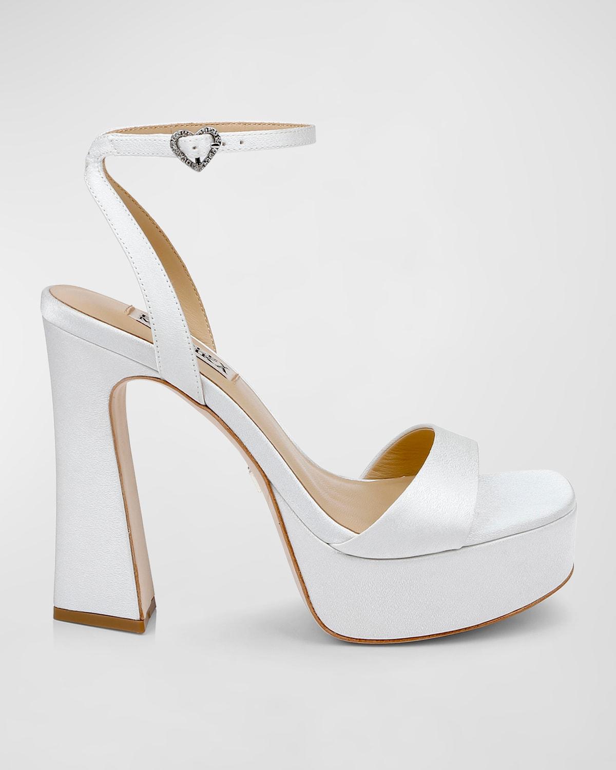 Womens Caia 125MM Satin Platform Sandals Product Image