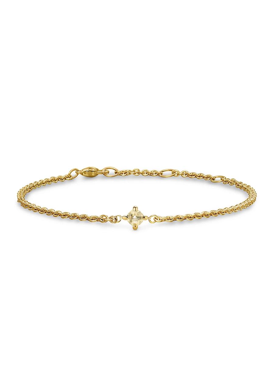 Womens Micro Chatelaine Chain Bracelet in 18K Yellow Gold Product Image