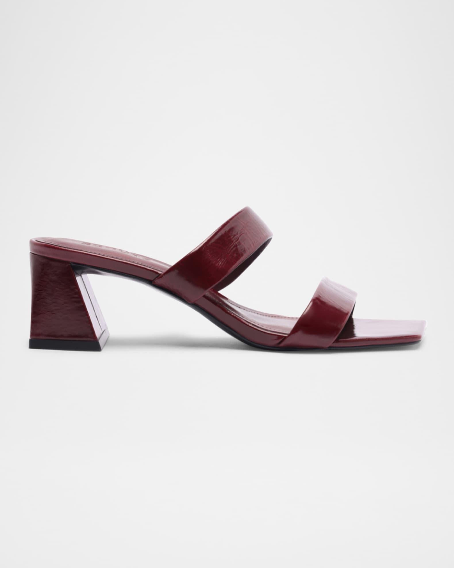 Chantal Patent Two-Band Slide Sandals Product Image