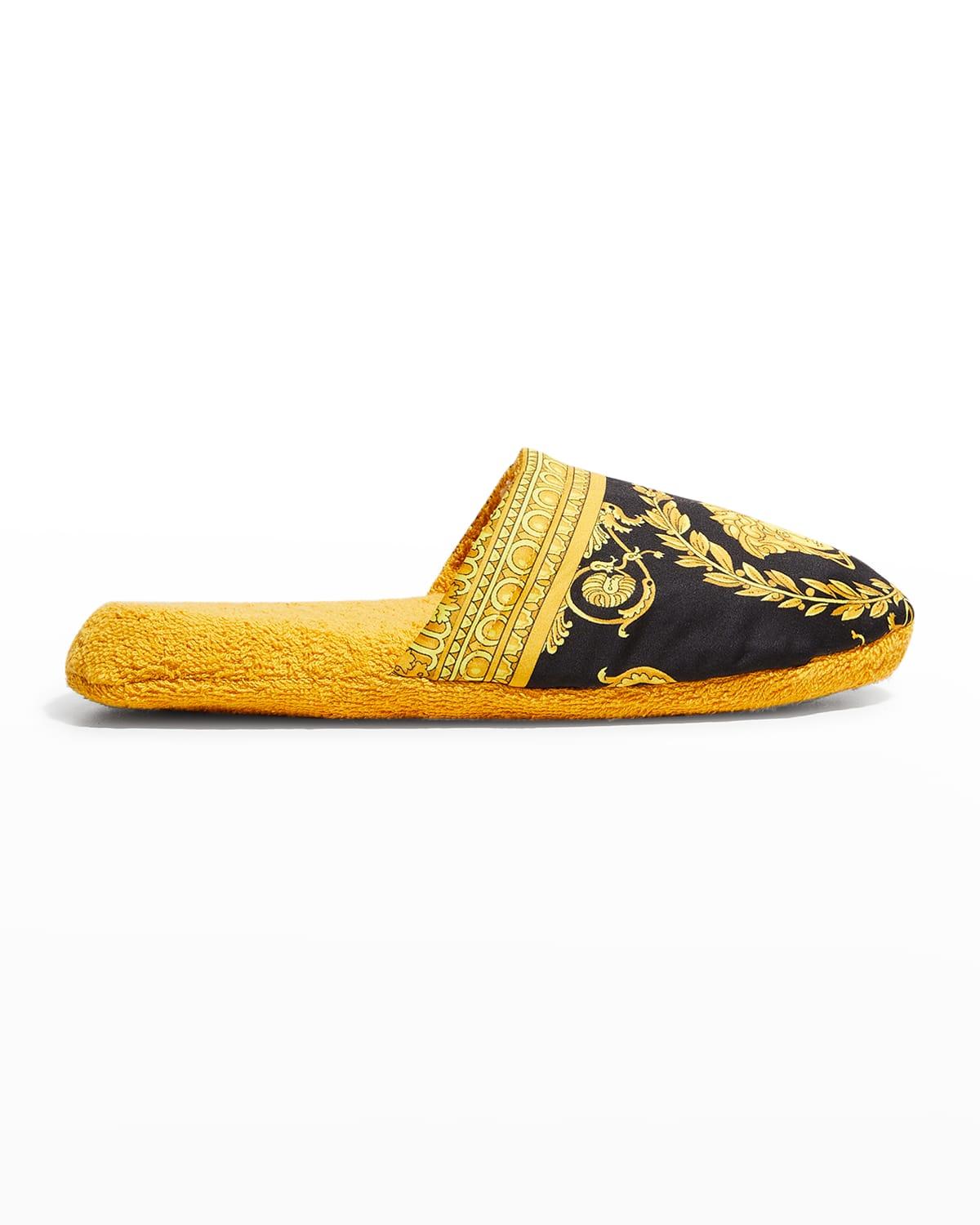 Men's Barocco-Print Mule Slippers Product Image