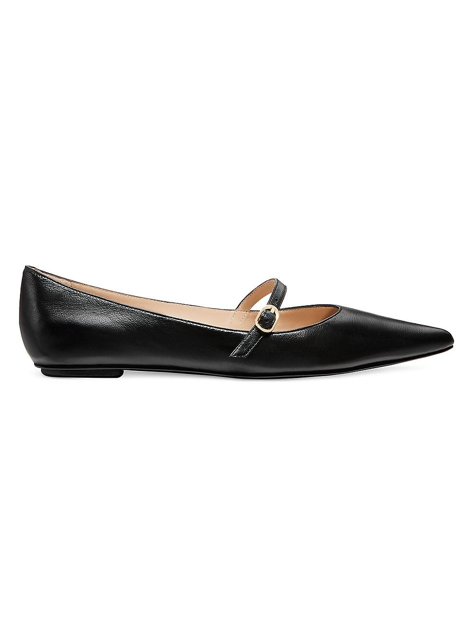 Womens Emilia Leather Mary Jane Ballet Flats Product Image