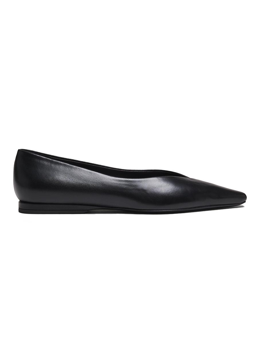 Womens Barsi Pointed-Toe Leather Ballerina Flats Product Image