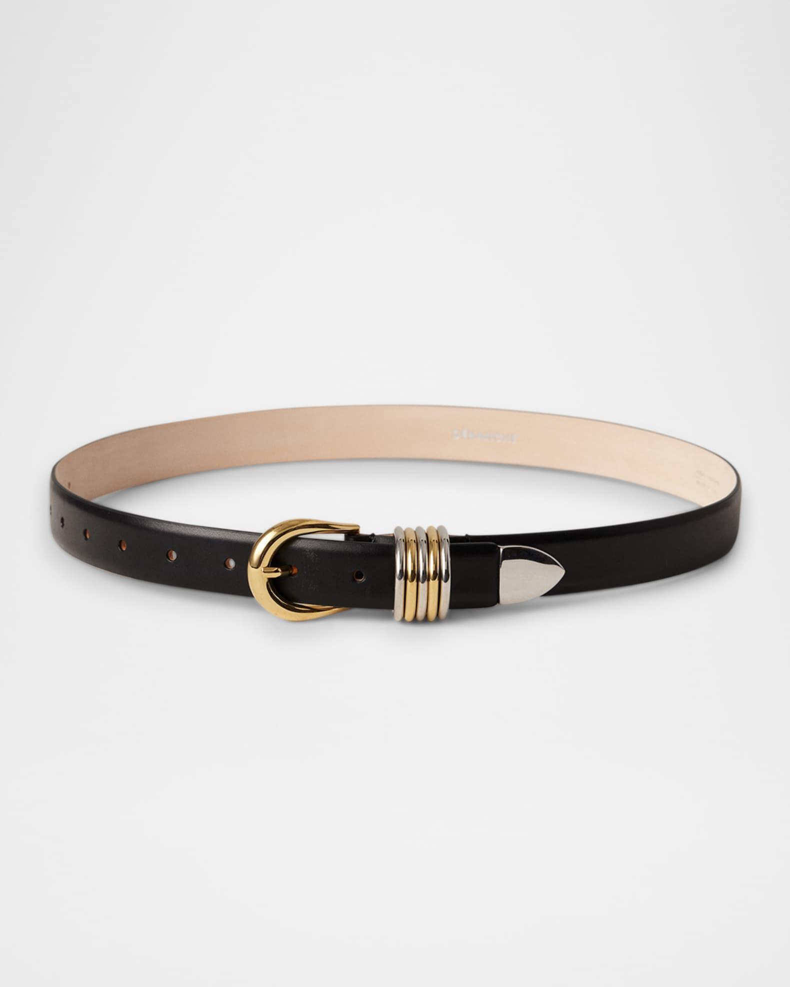 Hollyhock Mix Metal Leather Belt Product Image