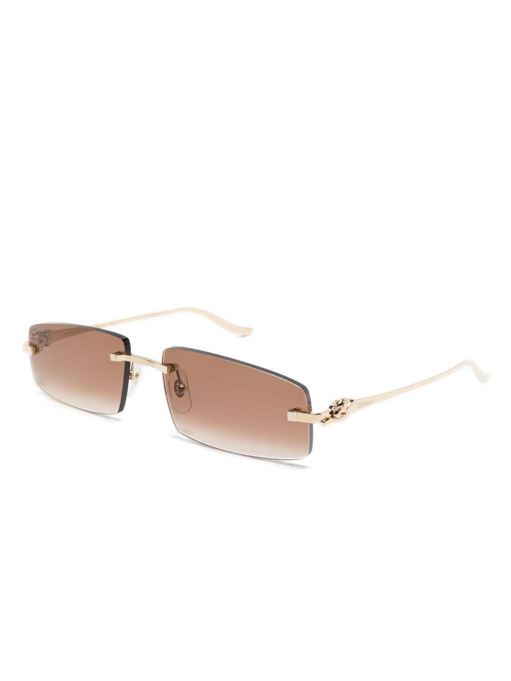 Cartier MW Panthere Rimless Sunglasses Product Image