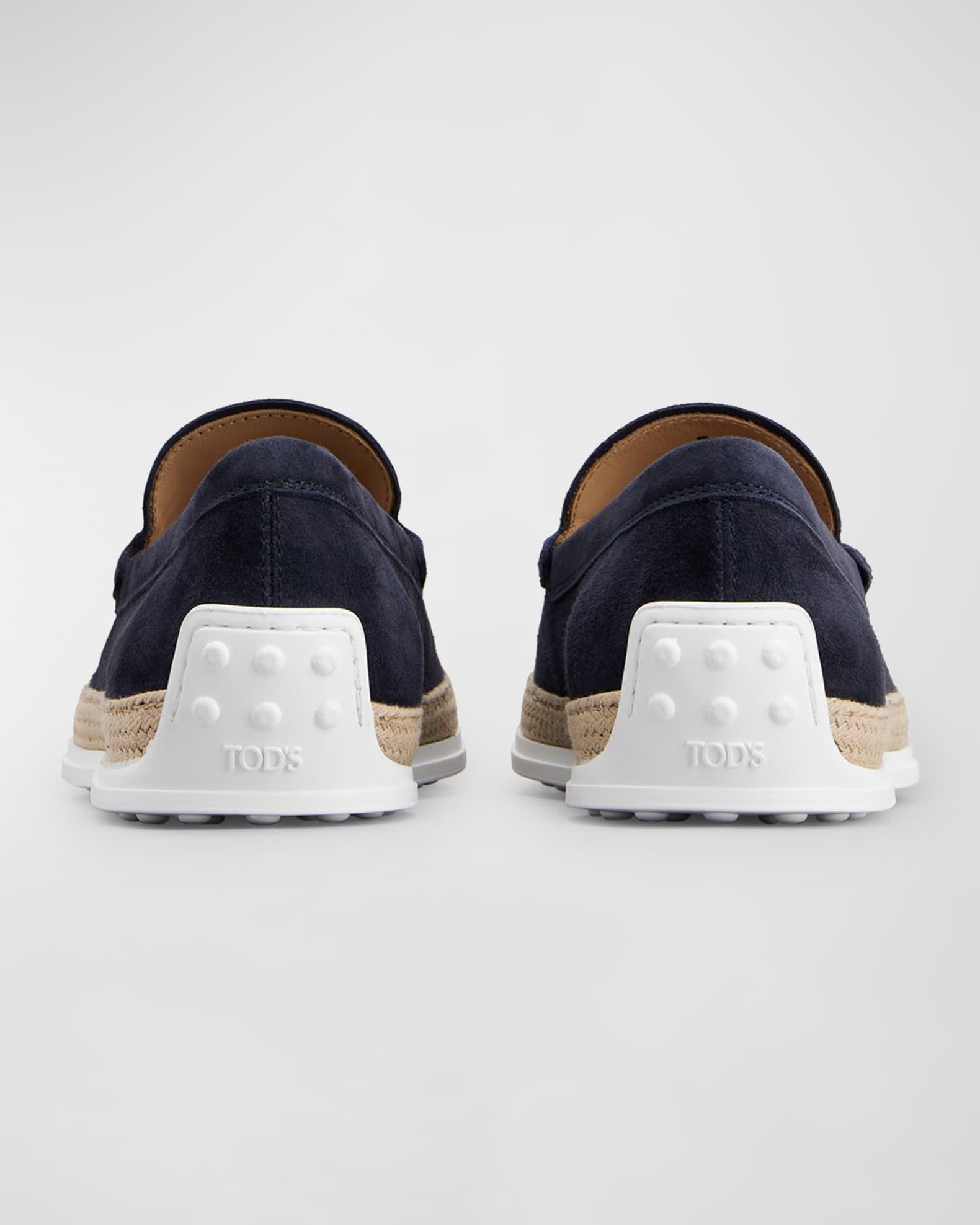 Men's Pantofola Gomma Rafia TV Suede Loafers Product Image