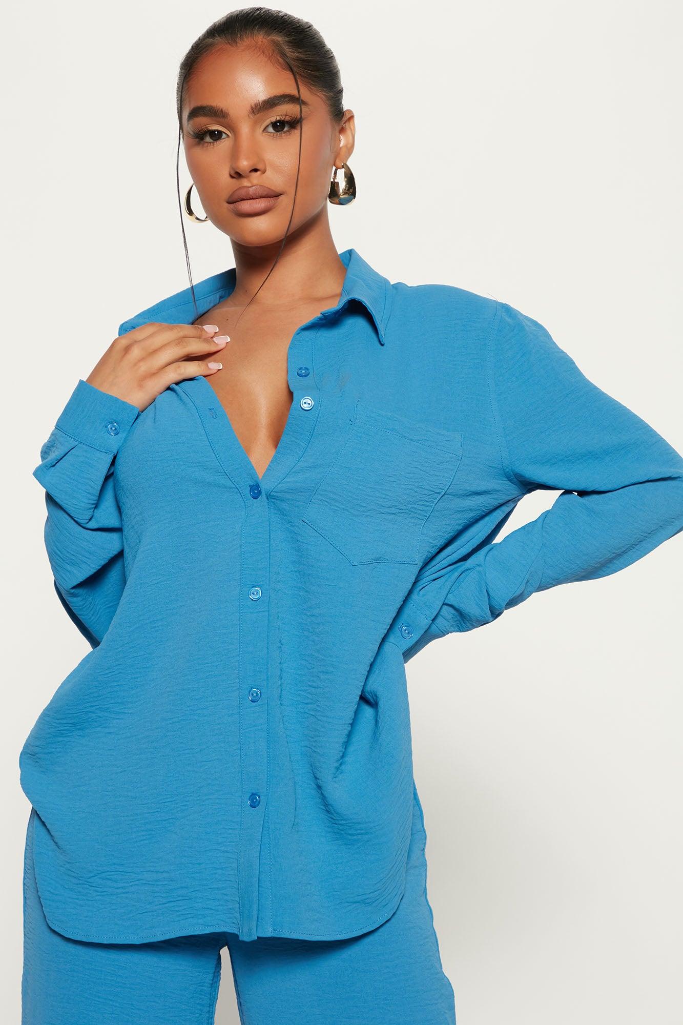 Makenzie Pant Set - Blue Product Image