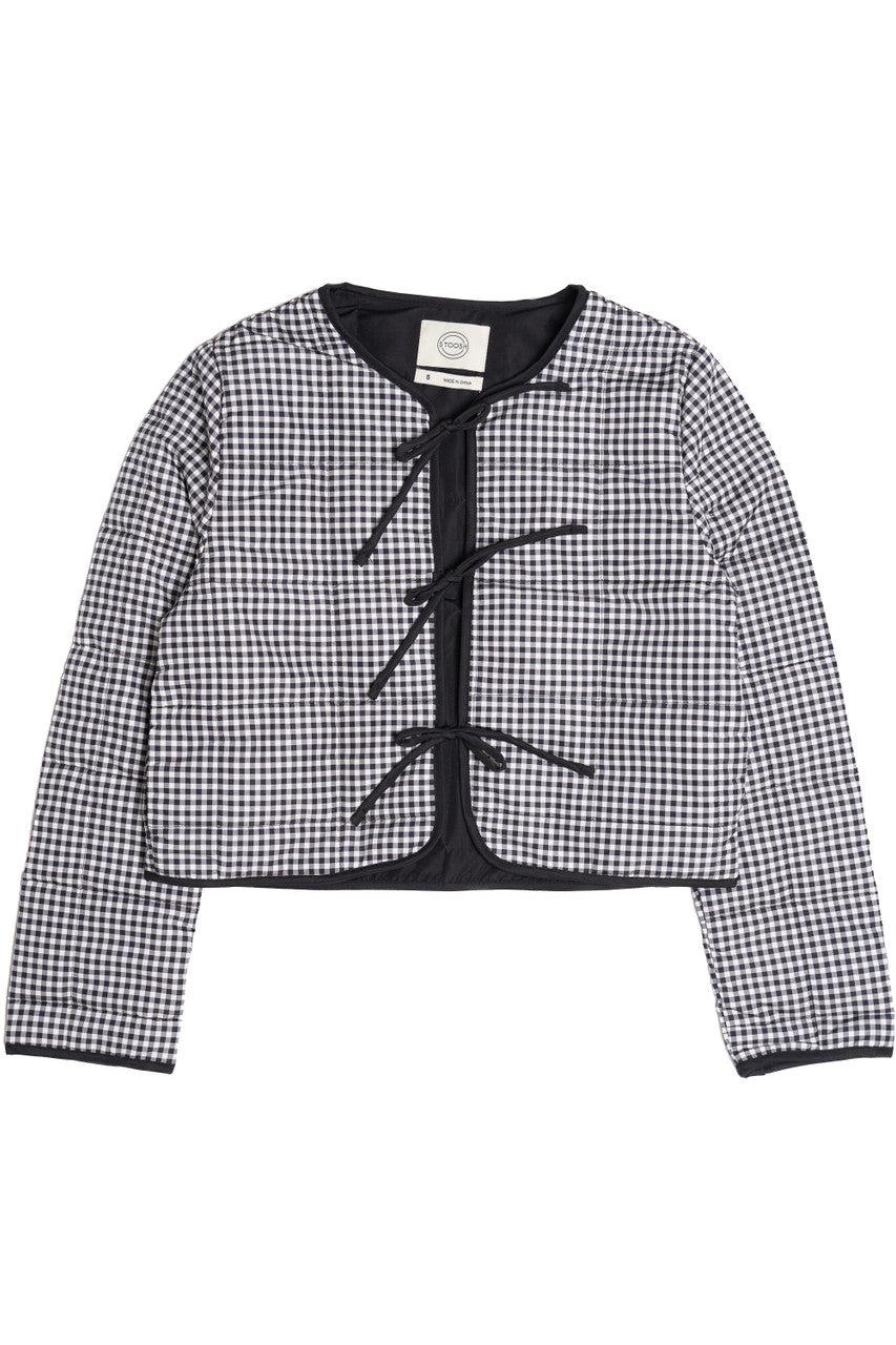Tie Front Puff Jacket Product Image