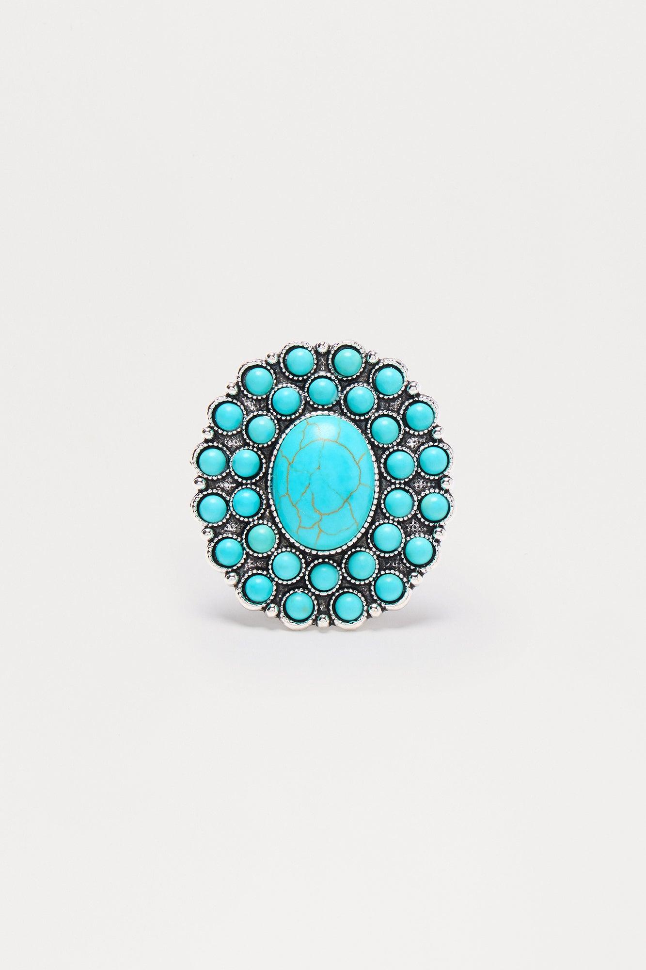 Saddle & Stone Statement Ring - Turquoise Product Image