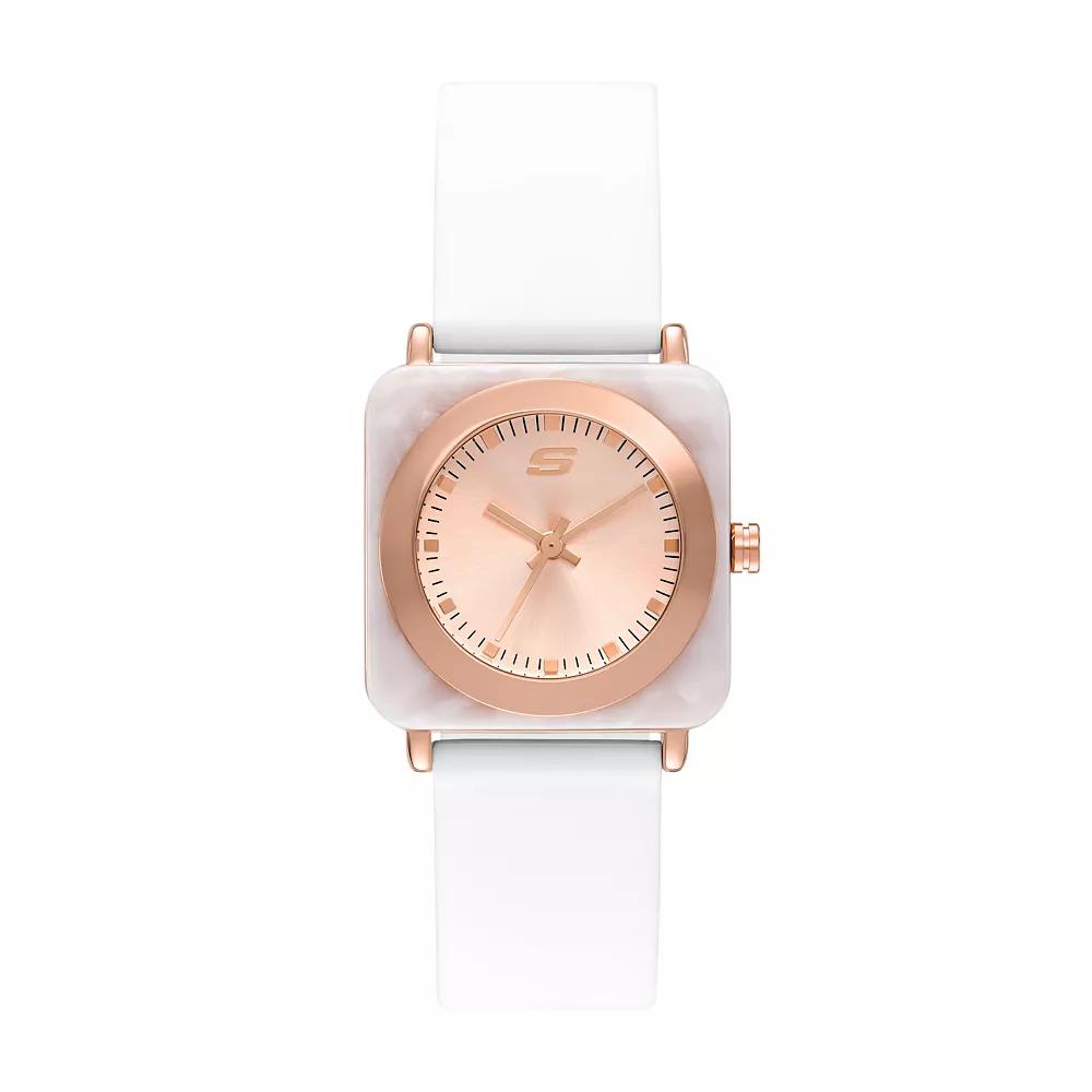 Skechers® Calabar Women's Silicone Watch, Size: 32 mm, White Product Image