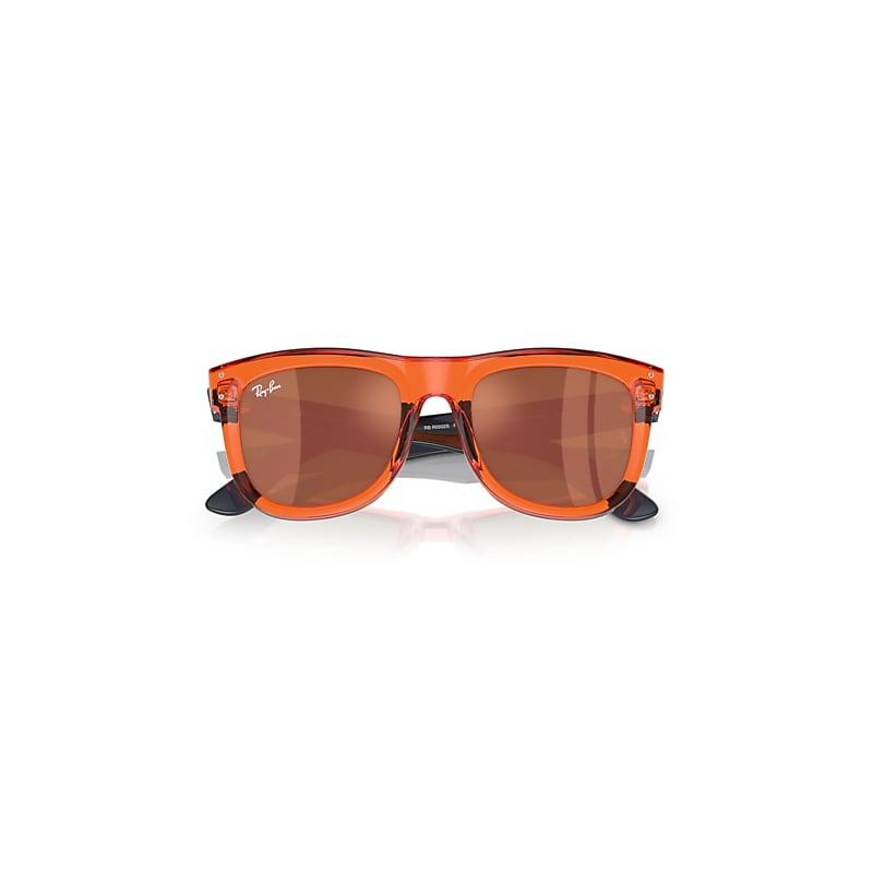 Ray-Ban Wayfarer Folding Classic Sunglasses Frame Green Lenses Product Image