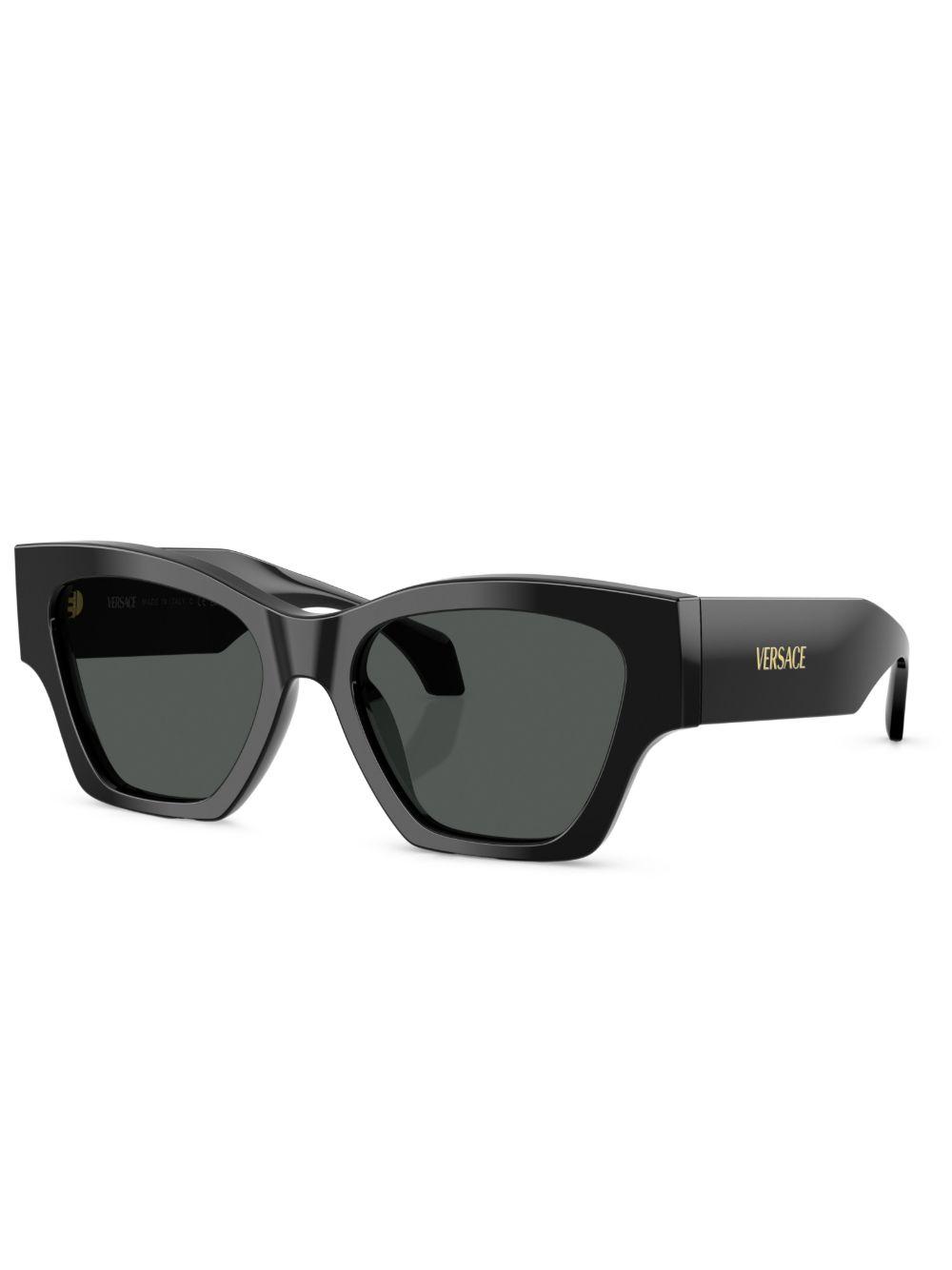 VERSACE Ve4492u Square Logo-print Sunglasses In Black Product Image