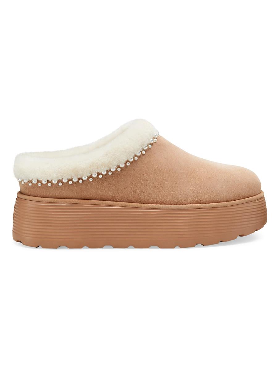 Womens Nellie Shearling Platform Mules Product Image